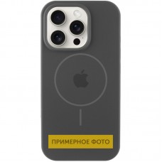 Чохол Silicone Case Full Protective (AA) with MagSafe для Apple iPhone 16 Plus (6.7")  Сірий / Dark Gray - 00000076439_21