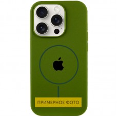 Чохол Silicone Case Full Protective (AA) with MagSafe для Apple iPhone 16 Plus (6.7")  Зелений / Dark Olive - 00000076439_9