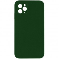 Чохол Silicone Case Square Full Camera Protective (AA) NOLOGO для Apple iPhone 11 Pro (5.8")  Зелений / Army green - 00000072155_8