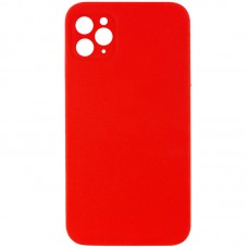 Чохол Silicone Case Square Full Camera Protective (AA) NOLOGO для Apple iPhone 11 Pro (5.8")  Червоний / Red - 00000072155_12