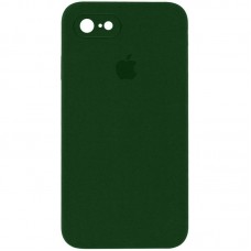 Чохол Silicone Case Square Full Camera Protective (AA) для Apple iPhone 7/8/SE (2020) (4.7")  Зелений / Army green - 00000040229_8