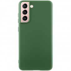 Чохол Silicone Cover Lakshmi (AA) для Samsung Galaxy S21  Зелений / Dark green - 00000075064_3