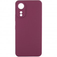 Чохол Silicone Cover Lakshmi Full Camera (AAA) для Oppo A78 4G  Бордовий / Plum - 00000067103_1