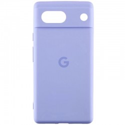 Чохол Silicone Cover Lakshmi Full Camera (AAA) with Logo для Google Pixel 7a  Бузковий / Dasheen - 00000072122_9