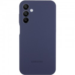 Чохол Silicone Cover Lakshmi Full Camera (AAA) with Logo для Samsung Galaxy A26 5G  Темно-синій / Midnight blue - 00000076691_7