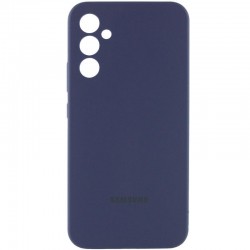 Чохол Silicone Cover Lakshmi Full Camera (AAA) with Logo для Samsung Galaxy S24 FE  Темно-синій / Midnight blue - 00000074890_8