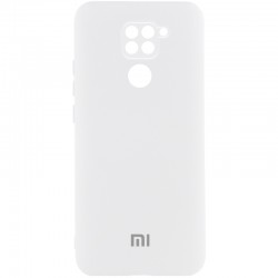 Чохол Silicone Cover Lakshmi Full Camera (AAA) with Logo для Xiaomi Redmi Note 9 / Redmi 10X  Білий / White - 00000085734_1