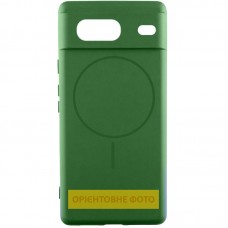 Чохол Silicone Cover Lakshmi Full Camera (AA) with Magnetic Fit для Google Pixel 8a  Зелений / Dark green - 00000078224_2