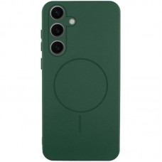 Чохол Silicone Cover Lakshmi Full Camera (AA) with MagFit для Samsung Galaxy S26  Зелений / Dark green - 00000084145_2