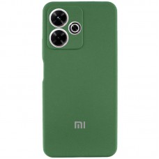 Чохол Silicone Cover Lakshmi Full Camera (AA) with logo для Xiaomi Redmi 13 4G / Poco M6 4G  Зелений / Dark green - 00000078185_3