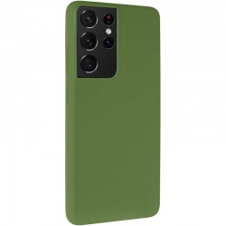Чохол Silicone Cover Ummi Lakshmi (AA) для Samsung Galaxy S21 Ultra  Зелений / Dark green - 00000082232_3