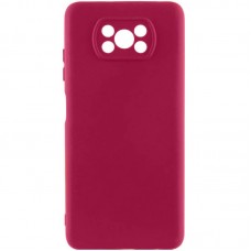 Чохол Silicone Cover Ummi Lakshmi Full Camera (AA) для Xiaomi Poco X3 NFC / Poco X3 Pro  Бордовий / Marsala - 00000081105_2