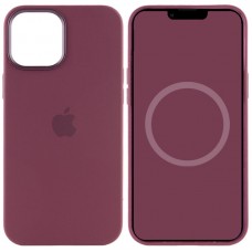 Чохол Silicone case (AAA) with Magsafe and Animation для Apple iPhone 12 Pro / 12 (6.1")  Бордовий / Plum - 00000042951_6