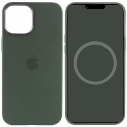 Чохол Silicone case (AAA) with Magsafe and Animation для Apple iPhone 12 Pro / 12 (6.1")  Зелений / Cyprus Green - 00000042951_4