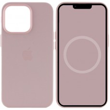 Чохол Silicone case (AAA) with Magsafe and Animation для Apple iPhone 13 Pro Max (6.7")  Рожевий / Chalk Pink - 00000051655_4