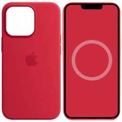 Чохол Silicone case (AAA) with Magsafe and Animation для Apple iPhone 14 Pro Max (6.7")  Червоний / Red - 00000072057_5