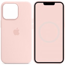 Чохол Silicone case (AAA) with Magsafe and Animation для Apple iPhone 14 Pro Max (6.7")  Рожевий / Chalk Pink - 00000072057_6