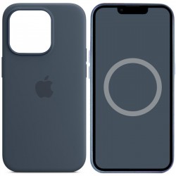 Чохол Silicone case (AAA) with Magsafe and Animation для Apple iPhone 14 Pro Max (6.7")  Синій / Storm Blue - 00000072057_7