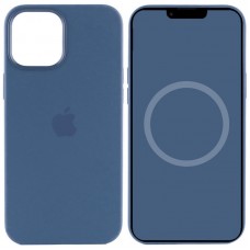 Чохол Silicone case (AAA) with Magsafe and Animation для Apple iPhone 15 Pro Max (6.7")  Синій / Winter blue - 00000067534_7