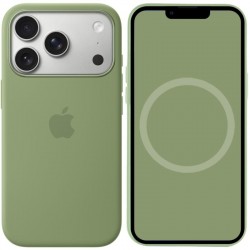 Чохол Silicone case (AAA) with Magsafe and Animation для Apple iPhone 17 Pro (6.3")  Light Moss - 00000081569_15