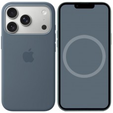 Чохол Silicone case (AAA) with Magsafe and Animation для Apple iPhone 17 Pro (6.3")  Anchor Blue - 00000081569_16