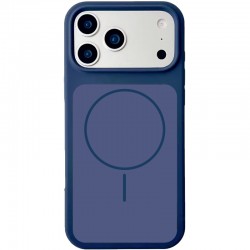 Чохол Silk Duo Color (AA) NO LOGO with Magnetic Fit для Apple iPhone 17 Pro (6.3")  Midnight Blue - 00000087304_9