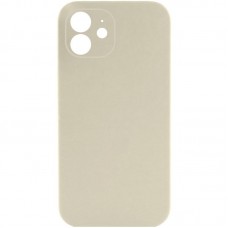 Чохол Silicone Case Full Camera Protective (AA) NO LOGO для Apple iPhone 12 (6.1")  Бежевий / Antique White - 00000070224_42