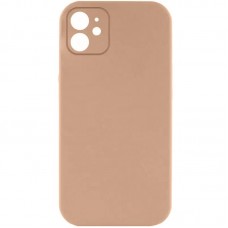 Чохол Silicone Case Full Camera Protective (AA) NO LOGO для Apple iPhone 12 (6.1")  Бежевий / Desert Gold - 00000070224_44