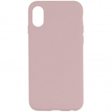 Чохол Silicone Case Full Protective (AA) NO LOGO для Apple iPhone XS Max (6.5")  Рожевий / Chalk Pink - 00000072443_25