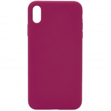Чохол Silk Full Protective (AA) NO LOGO для Apple iPhone X / XS (5.8")  Червоний / Rose Red - 00000072439_20