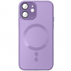 Чохол TPU+Glass Sapphire Midnight with MagSafe для Apple iPhone 12 (6.1")  Бузковий / Lilac - 00000065443_8