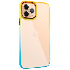 Чохол TPU+PC Fresh sip series для Apple iPhone 11 Pro (5.8")  Бірюзовий / Помаранчевий - 00000055597_2