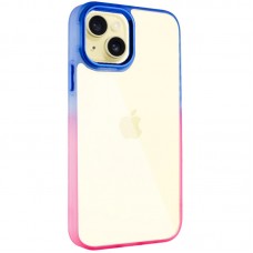 Чохол TPU+PC Fresh sip series для Apple iPhone 13 (6.1")  Рожевий / Синій - 00000055233_4