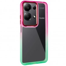 Чохол TPU+PC Fresh sip series для Xiaomi Redmi Note 13 Pro 4G / Poco M6 Pro 4G / Note 14S  Салатовий / Рожевий - 00000072170_5