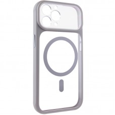 Чохол TPU+PC GETMAN Moon Clear with MagSafe для Apple iPhone 12 Pro Max / 13 Pro Max (6.7")  Grey - 00000084762_4