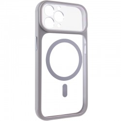 Чохол TPU+PC GETMAN Moon Clear with MagSafe для Apple iPhone 12 Pro Max / 13 Pro Max (6.7")  Grey - 00000084762_4