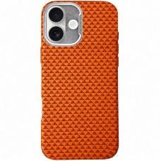 Чохол TPU+PC KVZV Triangular Pattern with Magnetic Fit для Apple iPhone 17 (6.3")  Orange - 00000088021_4