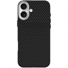 Чохол TPU+PC KVZV Triangular Pattern with Magnetic Fit для Apple iPhone 17 (6.3")  Black - 00000088021_1