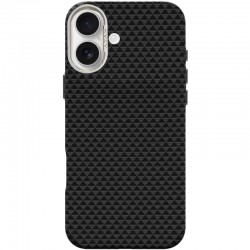 Чохол TPU+PC KVZV Triangular Pattern with Magnetic Fit для Apple iPhone 17 (6.3")  Black - 00000088021_1