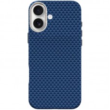 Чохол TPU+PC KVZV Triangular Pattern with Magnetic Fit для Apple iPhone 17 (6.3")  Blue - 00000088021_2