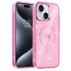 Чохол TPU Eclipse Sparkle (MagFit) для Apple iPhone 15 (6.1")  Pink - 00000077641_3