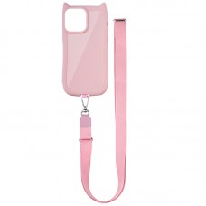Чохол TPU GETMAN Cat with straps для Apple iPhone 14 Pro Max (6.7")  Pink - 00000078782_3