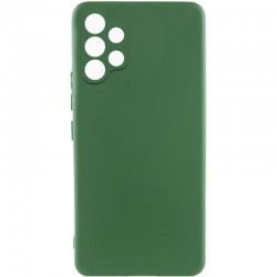 Чохол TPU GETMAN Liquid Silk Full Camera для Samsung Galaxy A32 4G  Зелений / Dark green - 00000073789_3
