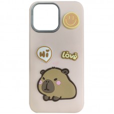 Чохол TPU Leather Toys для Apple iPhone 13 Pro (6.1")  Capybara / Pink - 00000078575_1