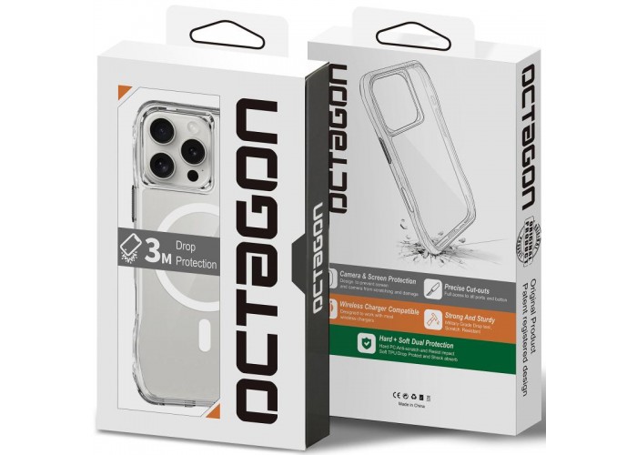 Чохол TPU Space Octagon with MagSafe для Apple iPhone 16 Pro Max (6.9