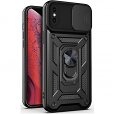 Чохол Ummi Camshield Serge Ring для Apple iPhone XS Max (6.5")  Чорний - 00000080696_7