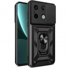 Чохол Ummi Camshield Serge Ring для Xiaomi Redmi Note 13 Pro 4G / 14s / Poco M6 Pro 4G  Чорний - 00000080810_7