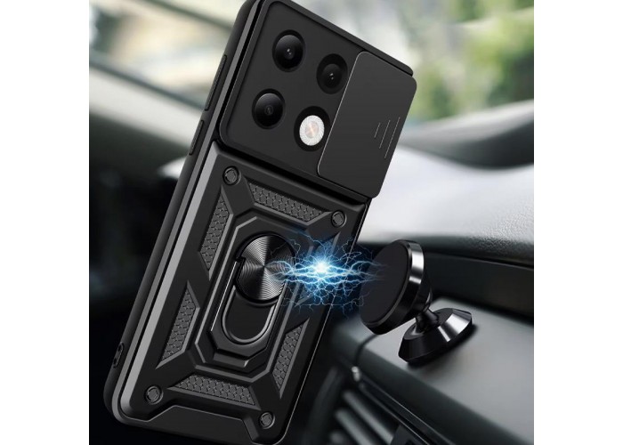 Чохол Ummi Camshield Serge Ring для Xiaomi Redmi Note 13 Pro 4G / 14s / Poco M6 Pro 4G