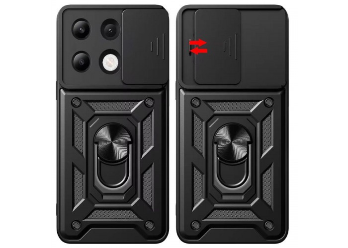 Чохол Ummi Camshield Serge Ring для Xiaomi Redmi Note 13 Pro 4G / 14s / Poco M6 Pro 4G