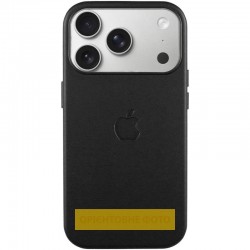 Чохол шкіряний Leather Case (AA) with MagSafe and Animation для Apple iPhone 17 (6.3")  Black - 00000084663_1